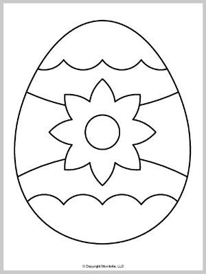 Free Printable Easter Egg Templates and Coloring Pages Easter Egg Templates Free Printables, Easter Chick Template, Easter Egg Crafts Preschool, Easter Mosaic, Stained Glass Easter, Simple Easter Eggs, Easter Egg Printable, Easter Egg Template, Egg Template