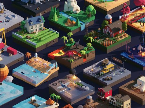 Jack Of All Trades, 3d Poster, Low Poly Games, Isometric Art, Game Environment, Low Poly Art, People Photos, Saint Charles, San Rafael