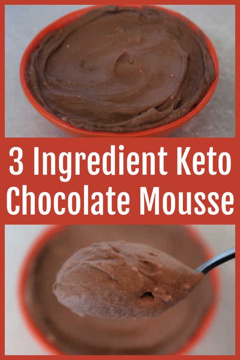 3 Ingredient Keto Chocolate Mousse Recipe – How to make the best easy low carb, dairy-free and vegan friendly pudding dessert – with the video tutorial. Keto Chocolate Mousse Recipe, Keto Moose Dessert, 3 Ingredient Keto Dessert, Keto Pudding Dessert, Keto Puddings, Moose Dessert, Healthy Chocolate Pudding Recipe, Keto Chocolate Pudding, Keto Sweet Snacks