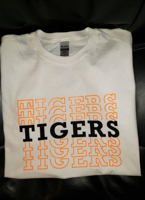 School Spirit Wear Designs, Student Council Shirts Design, High School Spirit Wear, Spirit Wear Shirts, School Tshirt Designs, Spirit Wear Designs, School Spirit Posters, School Spirit Shirts Designs, Tigers Shirt