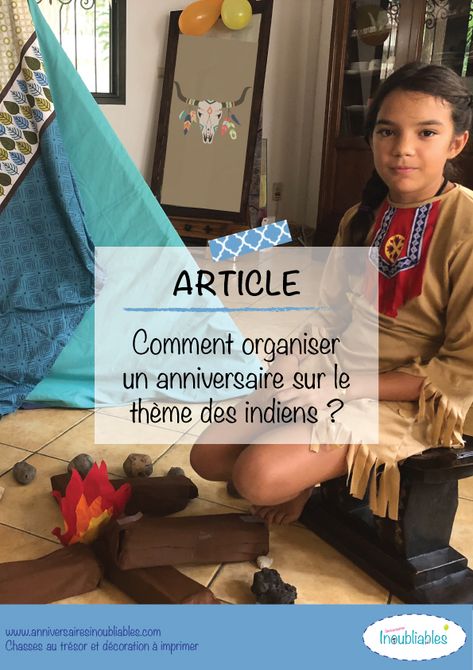 Cet article explique comment organiser un anniversaire sur le thème des indiens (pour des 5-9 ans) au niveau de la décoration, des activités et du goûter. Theme Indien, Diy Pinata, Cow Boy, Kids Birthday, Activities For Kids, Cow, Birthday