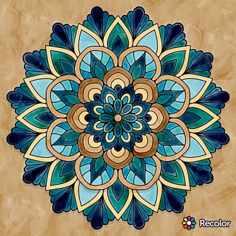 Mandala Color Ideas, Mandela Colors, Mandala Design Pattern, Mandala Art Lesson, Mandala Artwork, Mandalas Design, Mandala Wall Art, Mandala Design Art, Mandala Painting