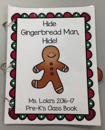 Gingerbread Positional Words, Gingerbread Theme Preschool, Gingerbread Poem, Prek Gingerbread, Class Books Preschool, Gingerbread Man Preschool, Emergent Readers Kindergarten, Preschool Gingerbread, Gingerbread Man Book