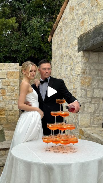 Cupid Content Co. | Wedding Content Creators on Instagram: "You’ve seen champagne towers, but have you seen an aperol spritz tower? We’re obsessed with this for a summer wedding! 🧡🍸  Styled shoot vendor team:  Planning and design @sipsipmobilebar  Venue @maisondesoliviersevents  Drinks @sipsipmobilebar  Model @paulinabreanne  Content creator @cupidcontentco  Hair @bridalbyangmillion  Makeup @donnadoesbeauty  Dress @dalliancegownrentals  Accessories @jaykaybraidsandbridal   #weddingideas #weddingcontentcreator #weddingcontentcreation" Aperol Spritz Tower, Italian Summer Wedding, Champagne Towers, Wedding Content, Amalfi Coast Wedding, Champagne Tower, Garden Party Wedding, Orange Wedding, Wedding Vibes