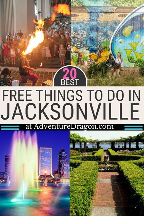 20 Best Free Things to do in Jacksonville Florida | Florida Travel | Jacksonville Florida Free Attractions | Places to Visit in Jacksonville Florida | USA Travel | United States Travel | Jacksonville Beach | Florida Budget Travel | Cheap Florida | What to do in Jacksonville FL | Florida Trip | Florida Vacation | Guide to Jacksonville Florida | AdventureDragon.com #Jacksonville #Florida #Travel #BudgetTravel #Free #Trip Jacksonville Florida With Kids, Travel United States, Jacksonville Beach Florida, Florida Adventures, Travel Cheap, Florida Trip, North Florida, Usa Beaches, Jacksonville Beach