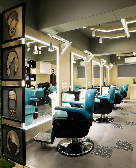 Beauty Parlour Reception Design, Parlour Design Interiors, Beauty Parlour Interior Design Ideas, Beauty Saloon Decor Interior Design, Saloon Interiors Ideas, Beauty Parlor Interior, Saloon Aesthetic, Saloon Interiors, Saloon Decor Interior Design