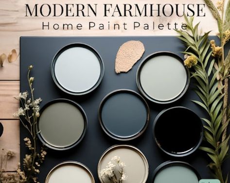 Sherwin Williams Modern Farmhouse Paint Palette, Modern Farmhouse Paint Colors 2023, Modern Farmhouse Paint Colors, Whole House Paint Colors - Etsy Country Farmhouse Color Palette, Farmhouse Paint Colors 2023, 2023 Modern Farmhouse, Modern Farmhouse Paint Colors By Room, Sherwin Williams Modern Farmhouse, Farmhouse Paint Palette, Whole House Paint Colors, Modern Farmhouse Color Palette, Farmhouse Living Room Colors