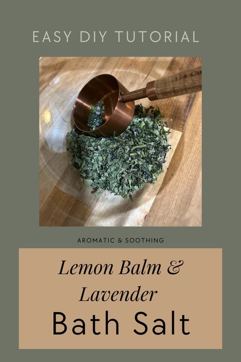 Lemon Balm Soap Recipe, Uses For Lemon Balm, Herbal Bath Recipes, Lemon Balm Recipes, Recipe Using Lemons, Herbal Bath Salts, Bath Salts Recipe, Finishing Salt, Bath Salts Diy