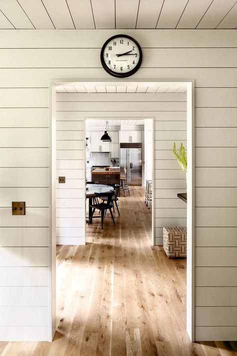 Schoolhouse Electric, Shiplap Wall, School House Rock, Plank Walls, Interior Barn Doors, Ship Lap Walls, Wood Flooring, Oak Floors, Home Fashion