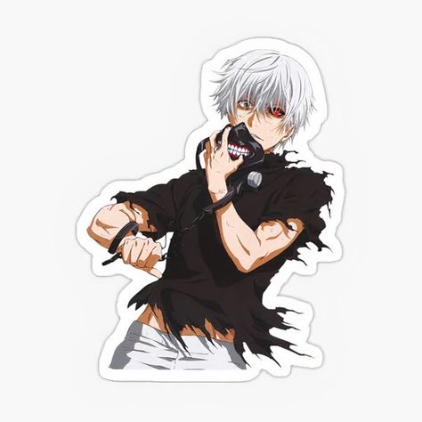 Tokyo Ghoul Uta, Tokyo Ghoul Fan Art, Rick And Morty Stickers, Stickers Anime, Arte Do Kawaii, Ken Tokyo Ghoul, Anime Sticker, Journal Stuff, Aesthetic Journal