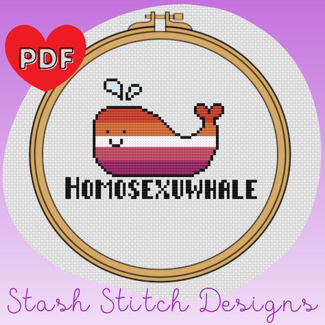 Lgbtq Cross Stitch, Gay Cross Stitch, Lesbian Cross Stitch, Pride Cross Stitch Pattern, Lesbian Embroidery, Crochet Booth, Flag Cross Stitch, Stitch Gifts, Blackwork Patterns