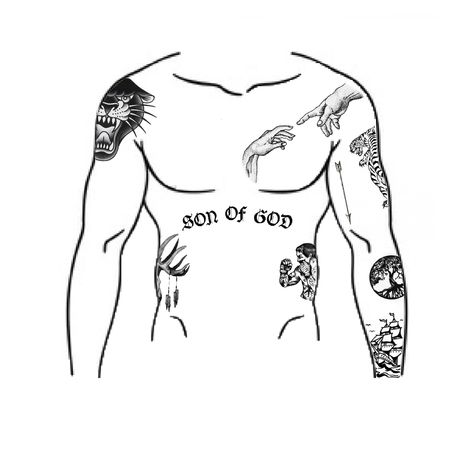 Cj Tattoo, Tattoo Layout, Dark Tattoos For Men, Chest Tattoo Men Ideas, Fancy Tattoo, Brothers Tattoo, Tattoo Catalog, Torso Tattoos, Clever Tattoos