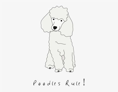 Poodle Drawing Easy, Poodle Outline, Poodle Clipart, Poodle Drawing, Deer Coloring Pages, Drawing Png, Miniature Poodle, Outline Drawings, Standard Poodle