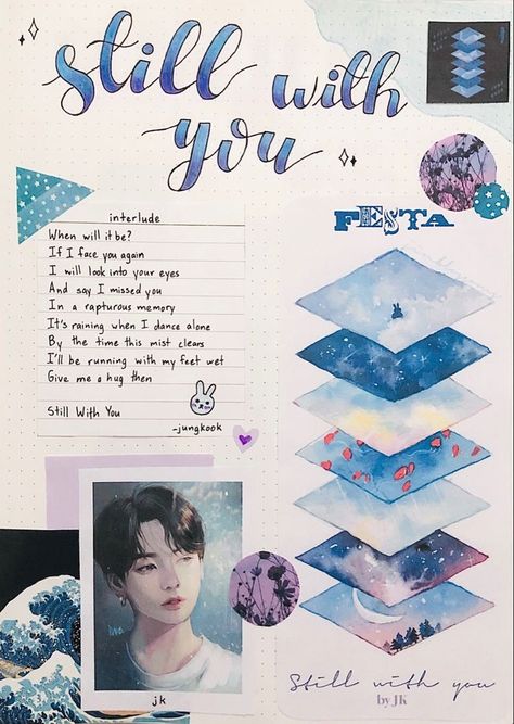 BTS JUNGKOOK FESTA2020 still with you sketchbook Jungkook Notebook Ideas, Jungkook Journal Ideas, Jungkook Journal, Bts Journal, Bullet Journal Cover Ideas, Kpop Journal, Diy Journal Books, Dark And Twisted, Bullet Journal Aesthetic