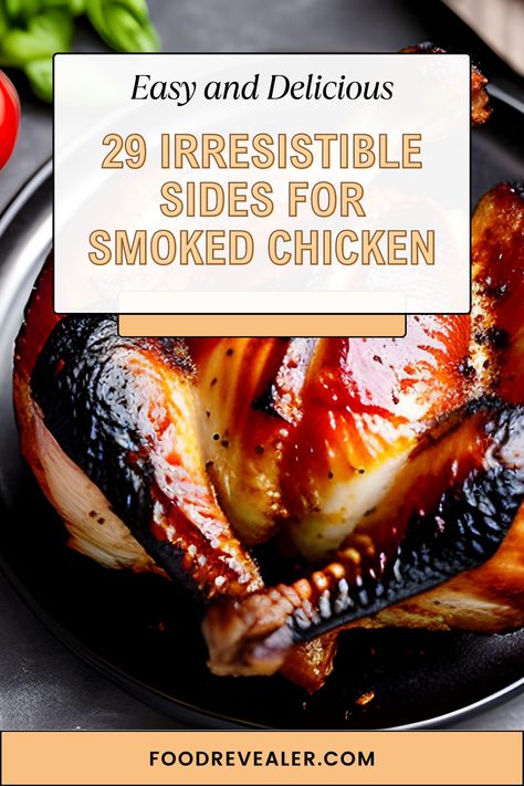 Complete your smoked chicken feast with unforgettable side dishes that tantalize your taste buds. From refreshing coleslaw to savory cornbread, discover what to serve with smoked chicken! #SmokedChickenDelights #ChickenPairings #TastySideDishes #FlavorfulAccompaniments #SmokyChickenFeast #DeliciousSides #ChickenDinnerIdeas #PerfectChickenCombos #YummySideOptions #FoodieFavorites Smoked Chicken Meal Ideas, Smoked Chicken Meals, Sides To Go With Smoked Turkey, What To Serve With Smoked Turkey, Sides To Go With Smoked Chicken, What To Serve With Smoked Chicken, Smoked Chicken Dinner Sides, Smoked Turkey Side Dishes, Sides With Smoked Chicken