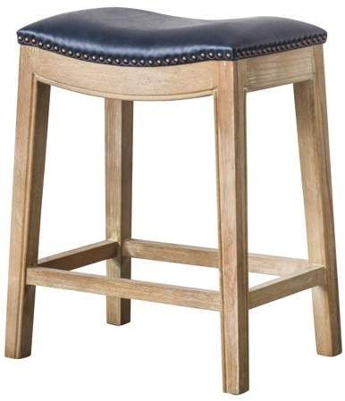 NPD Elmo Saddle Counter Stool, Multiple Colors Farmhouse Bar Stools, Saddle Stools, Wood Counter Stools, Wooden Counter, Leather Counter Stools, Breakfast Bars, Wood Counter, Nail Head, Modway Furniture