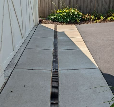 Outdoor Drainage Solutions Retention Wall, Quail House, Drainage Ideas, Yard Drain, Shared House, Landscape Drainage, Backyard Drainage, Drainage Ditch, Yard Drainage