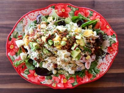 Chicken Salad Pioneer Woman, Cobb Chicken Salad, Chicken Cobb Salad Recipe, Pioneer Woman Chicken, Chicken Cobb Salad, Cobb Salad Recipe, Rotisserie Chicken Salad, Ree Drummond, Fresh Chives