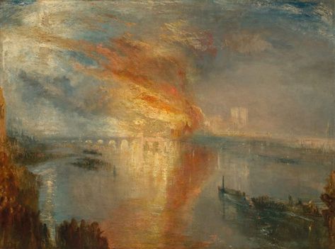 BLOOD MERIDIAN Famous Watercolor Artists, Turner Painting, London Painting, J.m.w. Turner, House Of Lords, Joseph Mallord William Turner, 16 October, Large Oil Painting, William Turner