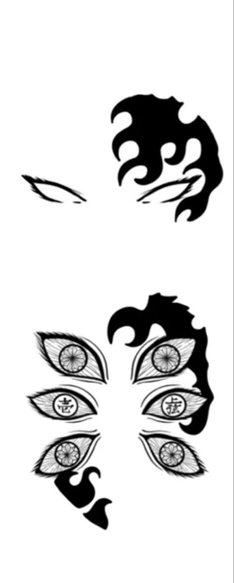 Kokushibo Eyes, Yorichi Demon Slayer, Demon Slayer Eyes, Kibutsuji Muzan Fan Art, Slayer Tattoo, Mark Tattoo, Forearm Band Tattoos, Demon Tattoo, Different Forms Of Art