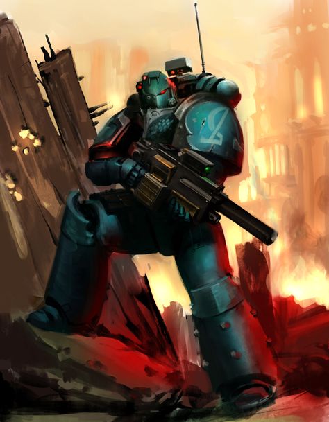 Primaris Lieutenant, Alpha Legion, Space Marine Art, Warhammer 40k Memes, 40k Art, Warhammer 40k Art, Warhammer Models, Arte Cyberpunk, Warhammer 30k