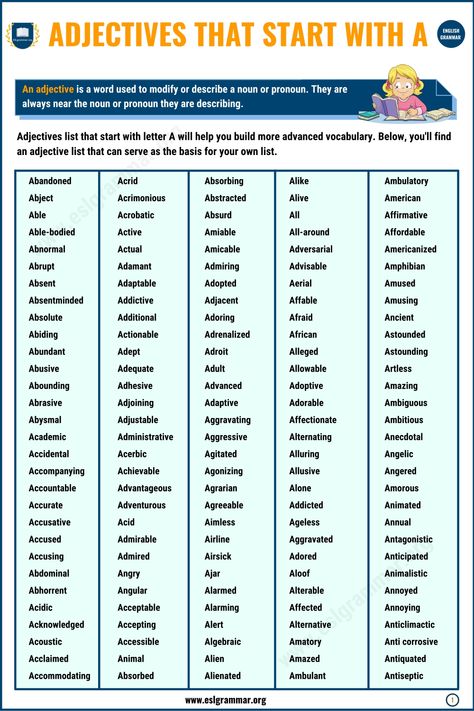 Gerunds In English Informal Words, Teaching Games, List Of Adjectives, Esl Grammar, Advanced Vocabulary, Sms Language, Opposite Words, Math Vocabulary, Good Vocabulary Words