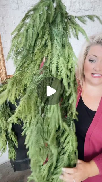 Amber Marie & Co. on Instagram: "🚨Brand New Item! 🚨 Viral Norfolk Garland just got an upgrade! Look at the swag!!! Hurry and grab yours today!!! Will sell out fast! 
#norfolkpine #realtouchflowers #christmas #christmasdecor #viral #viralreels #garland #decoratefortheseason #christmasdecorations #ambermarieandcompany #christmasdecor #mantleinspo #mantledecor #decoratewithme" Norfolk Pine, Real Touch Flowers, Christmas Inspo, Mantle Decor, Christmas Decorations, Christmas, Instagram