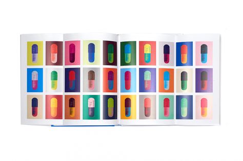 Damien Hirst, Schizophrenogenosis book. Courtesy Other Criteria. © the artist. Spiritual Faith, Advertising Graphics, Where Is My Mind, Damien Hirst, Pharmaceutical Industry, Resin Sculpture, Old Ads, Silk Screen Printing, The Works