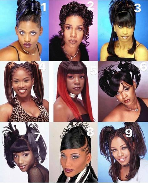 Makiya💜 on Twitter: "Beyonce said leave yo man at home cause the club is full of playas and they pockets full grown. How y’all popping out?… https://t.co/hq9zAQH1J4" 90s Hip Hop Hairstyles, Hip Hop Hairstyles, 90s Hairstyles For Black Women, Old School Hairstyles, Black Hair 90s, 2000s Hairstyles, 90’s Hairstyles, Beyonce Hair, American Hairstyles