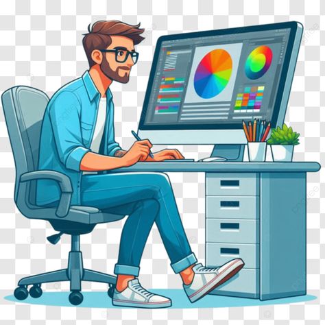 a graphic designer man work on laptop Person On Laptop, Graphic Design Laptop, Cartoon Png Transparent, Designer Man, Computer Vector, Man Cartoon, Cartoon Png, Creative Poster, Cartoons Png