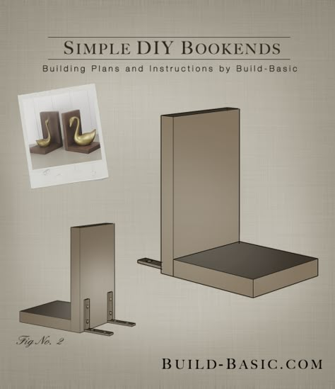 Diy Bookends, Woodworking Bed, Free Woodworking Plans, Diy Holz, Book Ends, Woodworking Plans Free, Woodworking Furniture, Easy Woodworking Projects, Simple Diy