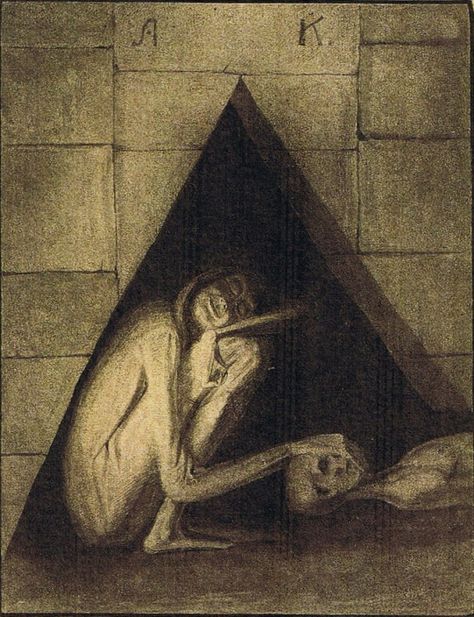 Art by Alfred Kubin Degenerate Art, Macabre Art, Scary Art, Creepy Art, Ink Pen Drawings, Surreal Art, Horror Art, Dark Art, Dark Side