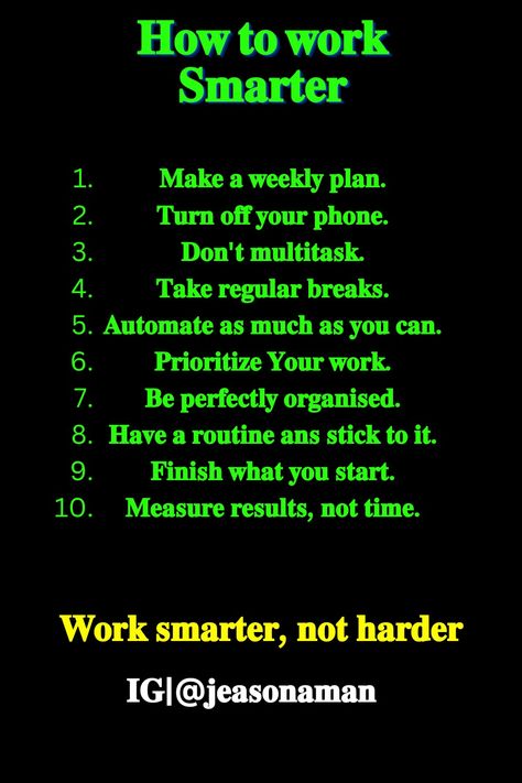 Work hard Work Smarter Quotes, How To Work Smarter Not Harder, Act Your Wage, Business Development Plan, Ferrari F80, Brain Boosting Foods, Workplace Productivity, Good Leadership Skills, Investing In Yourself