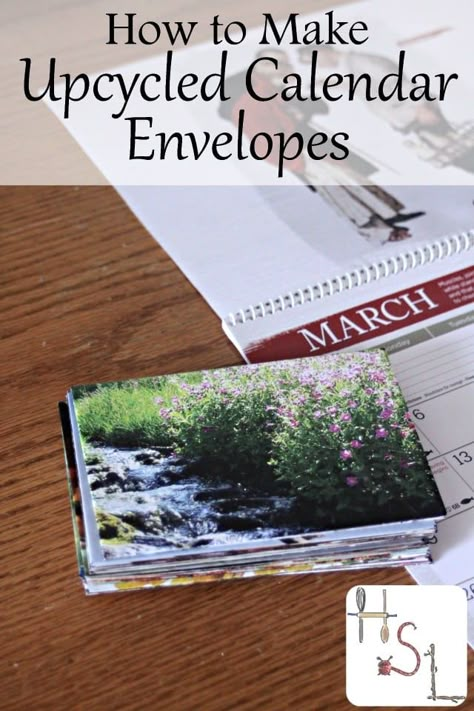 Envelope Craft, Homemade Envelopes, Can Upcycle, Calendar Craft, How To Make An Envelope, Easy Handmade, Diy Envelope, Wall Calendars, Envelope Art