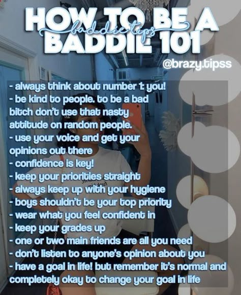 Baddie With Money, Be A Baddie, Baddie Outfit Ideas, Glow Up Guide, Teen Advice, Social Life Hacks, High School Survival, Baddie Outfit, Beauty Tips For Glowing Skin