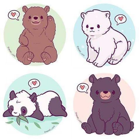 Naomi Lord, Puppy Instagram, Arte Do Kawaii, Bear Drawing, Cute Kawaii Animals, 강아지 그림, Stickers Kawaii, Cute Animal Drawings Kawaii, Kawaii Chibi