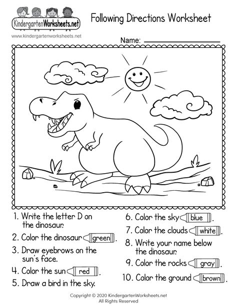 Following Directions Worksheet for Kindergarten - Free Printable, Digital, & PDF Listening Worksheets Free Printable, Follow The Directions Worksheet, Listen And Color Following Directions, Listening Activities For Kindergarten, Read And Draw Worksheets Free Printable, Speech Therapy Worksheets Free Printable, Following Directions Activities For Prek, Follow Directions Activity For Kids, 1st Grade Worksheets Free Printables Fun