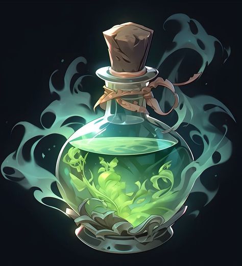 D D Items, Magic Bottles, Game Assets, Art Inspiration, Pattern, Art