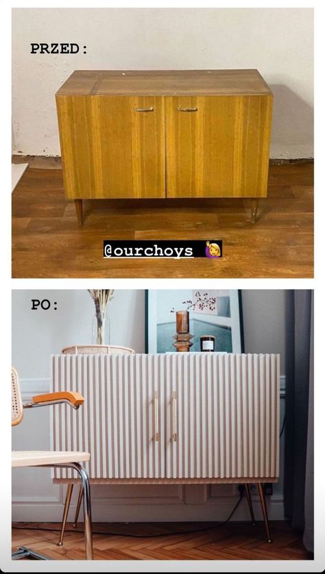 Retro Furniture Makeover, Old Furniture Makeover, Furniture Remodeling, Revamp Furniture, Green Hallway, Upstairs Hallway, Diy Apartment Furniture, Furniture Small Spaces, Modern Hallway