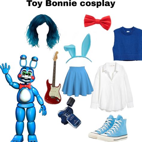 Toy Bonnie Cosplay, Bonnie Cosplay, Bonnie Costume, Crochet Cosplay, Toy Bonnie, Fantasias Halloween, Halloween, Crochet, Quick Saves