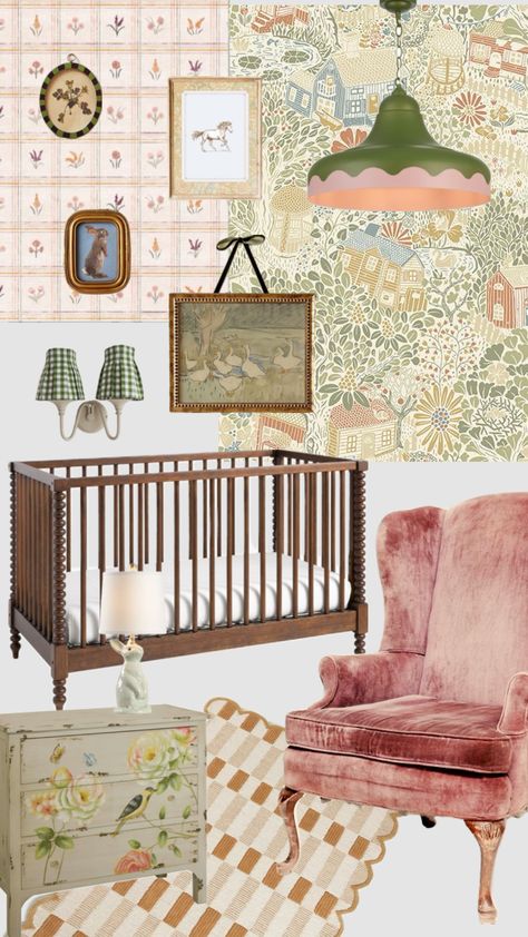 Whimsical nursery #nursery #nurseryinspo #roominspo Vintage Baby Nursery, Kids Rooms Inspo, Whimsical Nursery, Toddler Girl Room, Nursery Room Design, Baby Room Inspiration, Dream Nurseries, Nursery Room Inspiration, Nursery Inspo