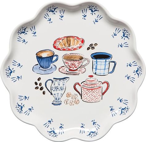 Amazon.com | Now Designs Shaped Dish Serveware, W7.25 x L7.15in, Coffee Break: Dinnerware & Serveware Tiny Treats, Hygge Home, Marketing Images, Window Shopping, Fun Loving, Creative Team, Fashion Toys, Pottery Painting, Kitchen Art