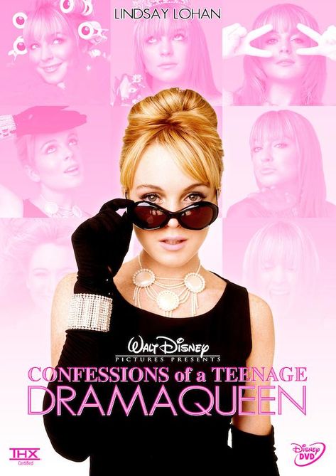 Confessions Of A Teenage Drama Queen Poster, Girly Movie Posters, Y2k Movie Poster, Girly 2000s Movies, 2000s Movies List, Y2k Films, 2000s Girly Movies, Fashion Movies To Watch, 2000s Movie Posters