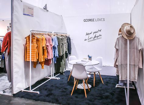 Clothing Booth Display, Shirt Display, Trade Show Booth Design, Clothing Displays, Clothes Stand, Show Booth, Exhibition Booth Design, Tradeshow Booth, Booth Display