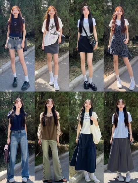 K Outfits Fashion, China Summer Fashion, Japanese Summer Outfits Women, Japanese Outfits Summer, Classy Summer Outfits Aesthetic, Casual Japanese Outfits, Asian Style Outfits, Japanese Outfit Ideas, Summer Japanese Outfits