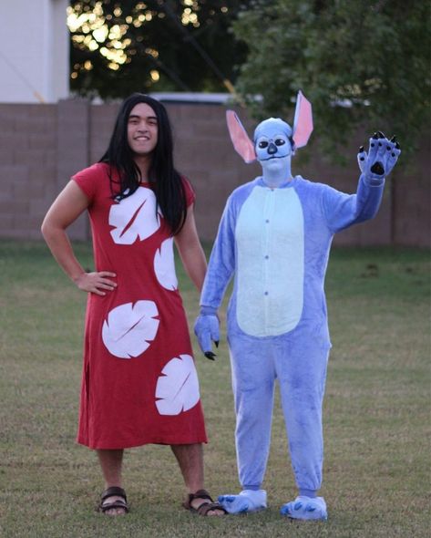 Lilo And Stitch Funny, Best Halloween Costumes For Couples, Lilo Costume, Lilo And Stitch Costume, Stitch Halloween Costume, Party Animal Costume, Halloween Costumes For Adults, Sister Costumes, Stitch Costume