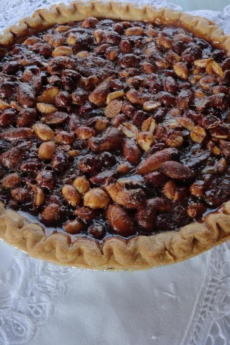 Ceree's Mixed Nut Pie Mixed Nut Pie Recipes, Nut Pie, Pie Shell, Mixed Nuts, Pecan Pie, Toothpick, Corn Syrup, Pie Crust, Pie Recipes