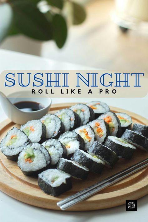 Master the art of sushi making with this simple DIY guide! Create fresh and delicious sushi rolls in the comfort of your home. Perfect for a unique dinner experience. Restaurant Style Recipes, Dinner Experience, Sushi Making, Unique Dinner, Diy Sushi, Make Sushi, Sushi Night, How To Make Sushi, Cooking At Home