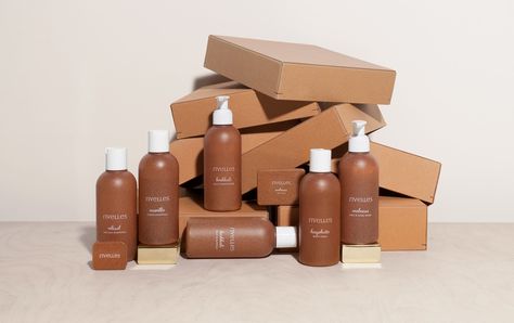 rivelles on Packaging of the World - Creative Package Design Gallery Brown Cosmetic Packaging, Outside Nature, Brown Bottles, Branding Inspo, Creative Package, Packaging Labels Design, German Design, Beauty Packaging, Creative Packaging Design