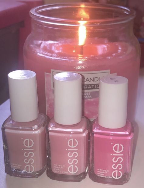 Nail Polish Bottles Aesthetic, Coquette Body, Nail Polish Aesthetic, Aesthetic Nail Polish, Cute Nail Polish, Nail Polish Bottles, Essie Nail Polish, Nail Polish Sets, Essie Nail